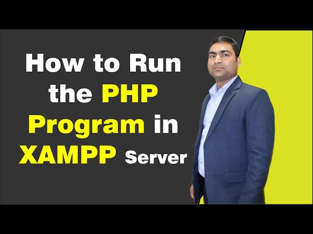 How to Run the PHP Program on XAMPP Server