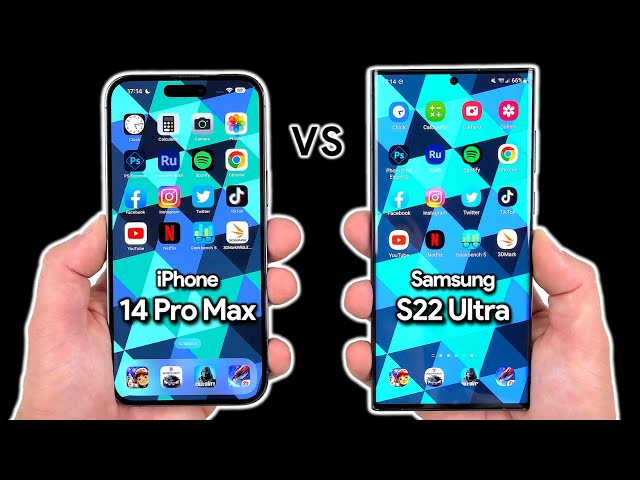 iPhone 14 Pro Max vs Samsung S22 Ultra: Speed / Battery / Temperature Test