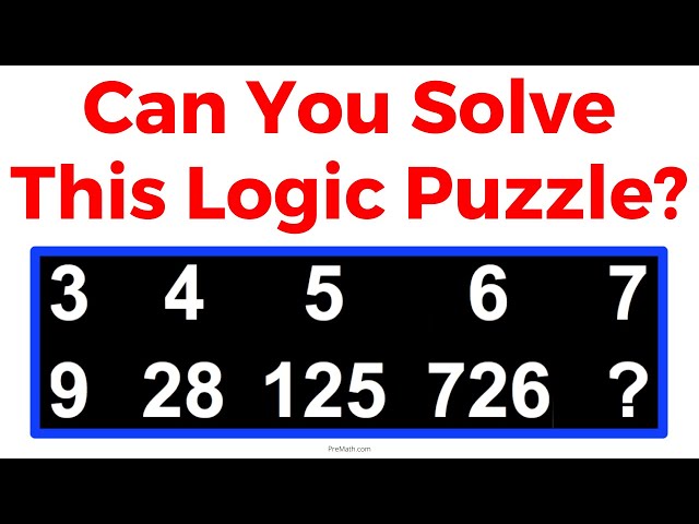 Can You Solve This Math Logic Puzzle?
