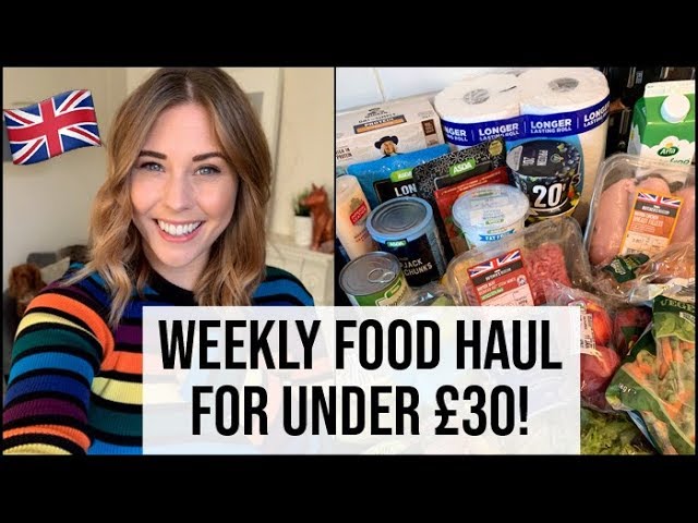 Healthy Weekly Food Shop Haul for Under £30 | xameliax