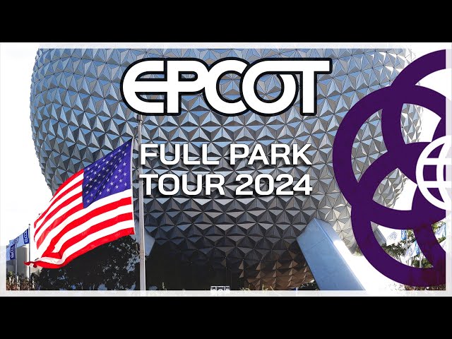Epcot - Walt Disney World | Full Park Tour 2024 [No narration] New Years Day 2024