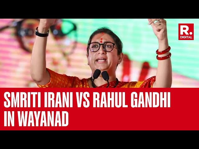 Day After Rahul Gandhi Filed Nomination, BJP's Smriti Irani Holds A Mega Roadshow In Wayanad
