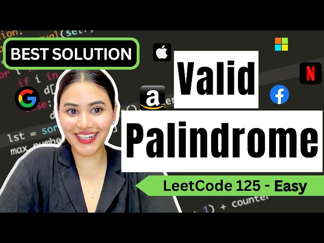 Valid Palindrome - LeetCode  125 - Python