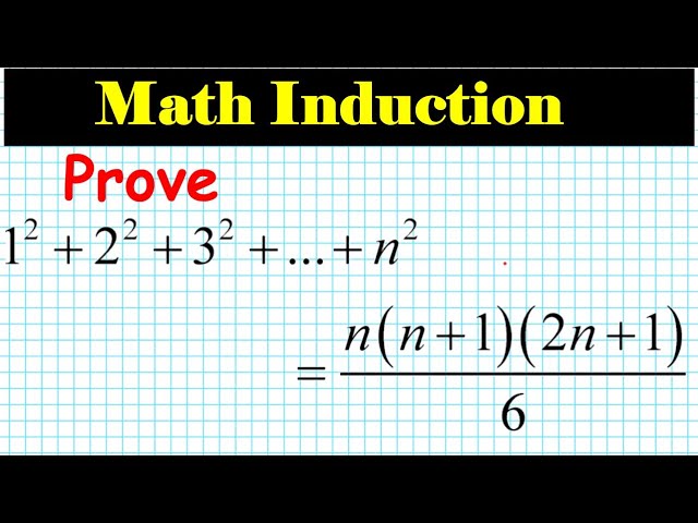 #22 Proof Principle of Mathematical induction   mathgotserved 1^2+2^2 +3^2++  n^2 nn+12n+1 6