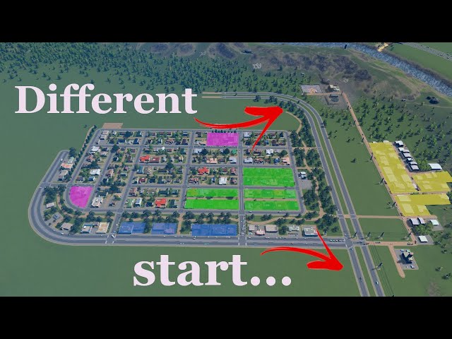 How to Start a new vanilla city right... cities skylines [no mods] - Streadlands PART1