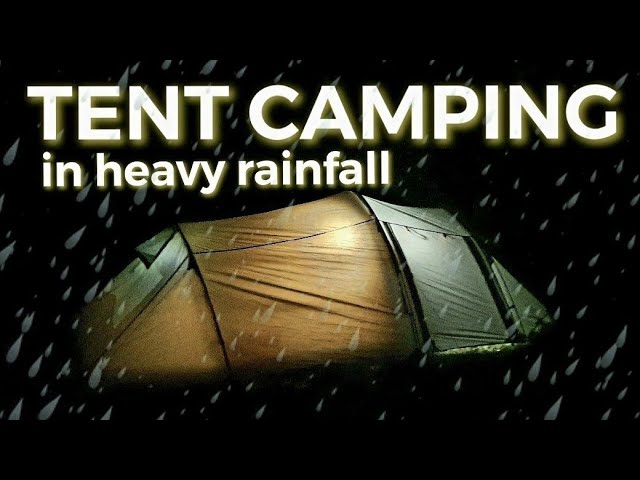 Tent camping in the rain, oex Coyote lll backpacking tent. IT'S A LONG WET NIGHT