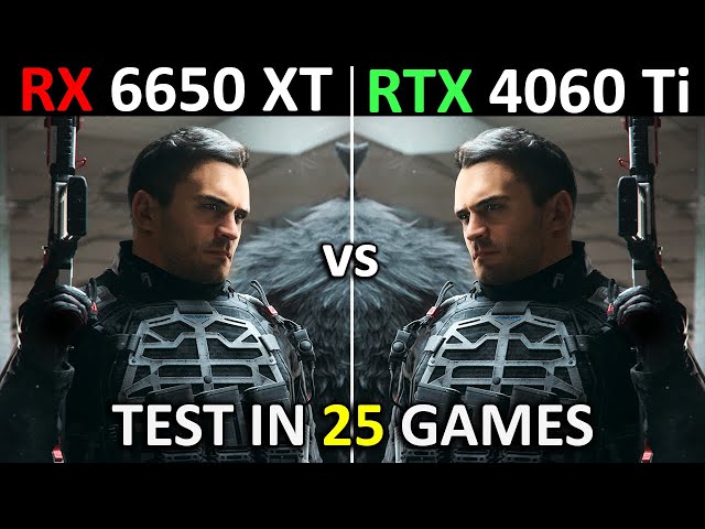 RX 6650 XT vs RTX 4060 Ti | Test in 25 Games at 1080p | The Ultimate Comparison! 🔥 | 2024