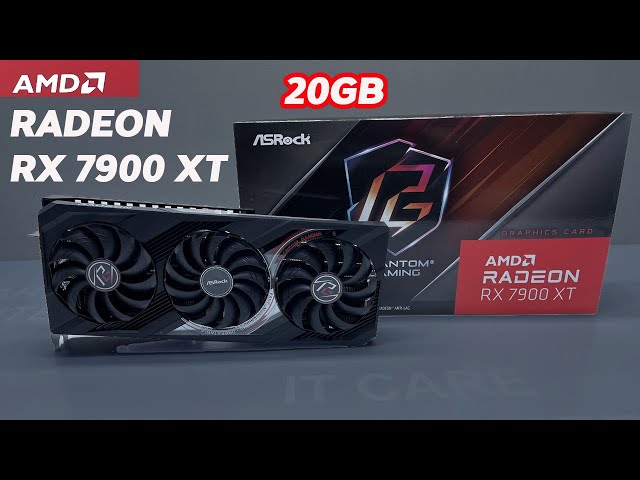Amd Radeon Rx 7900 XT 20GB GPU Unbox install test