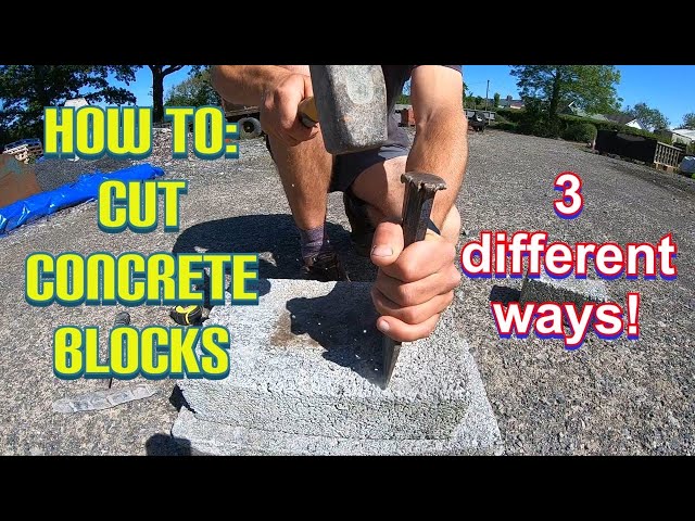 How to cut concrete blocks