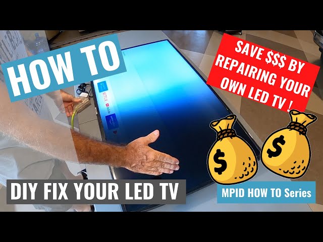 HOW TO FIX SAMSUNG TV WITH BLACK SCREEN (TV Disassembly & Fix)