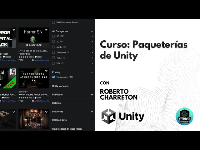 Introducción al curso: Paqueterías de Unity