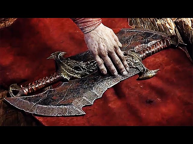 Kratos Gets His Blades of Chaos Back Cinematic Cutscene - God Of War 4 (GOW 4)