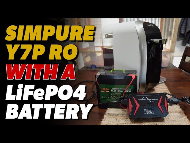SimPure Y7P RO Countertop Water Filter With LiFePO4 Battery Power