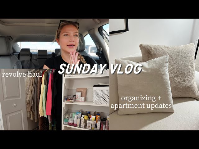 sunday vlog: revolve haul, organizing my closet + target haul | maddie cidlik