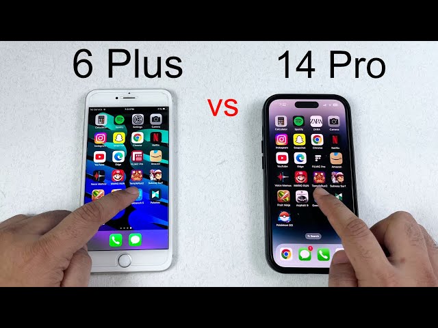 iPhone 14 Pro vs 6 Plus - Speed test