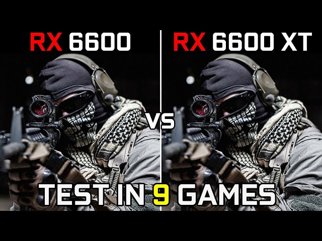 RX 6600 vs RX 6600 XT | Test In 9 Games | 1080p - 1440p