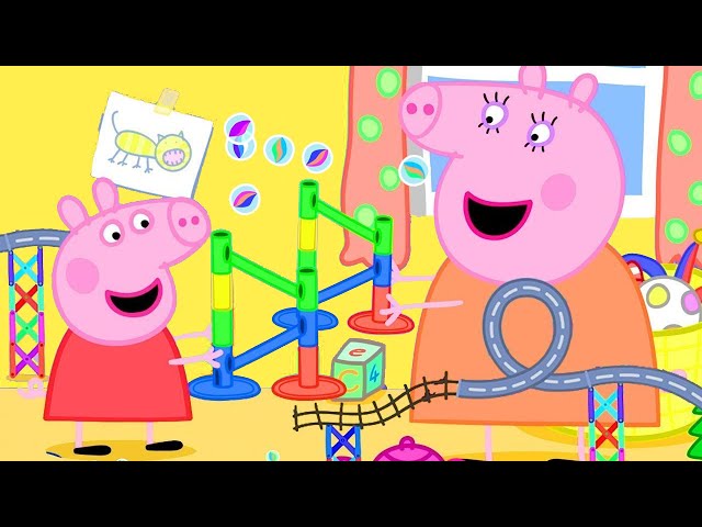 The Marble Run Challenge with Peppa Pig | Peppa Pig Official | Family Kids Cartoon
