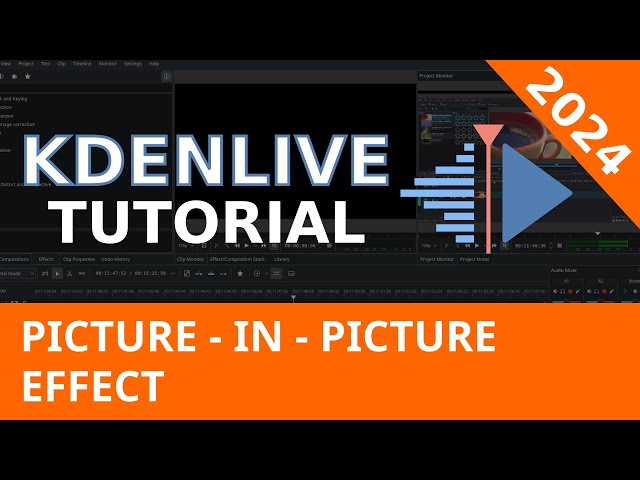 2024 Kdenlive Tutorial - Picture in Picture Effect