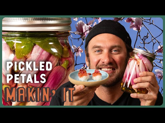 Pickled Magnolia Petals on Fresh Sushi | Makin' It! | Brad Leone