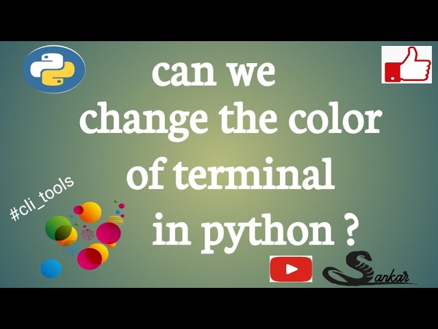 colors in terminal?