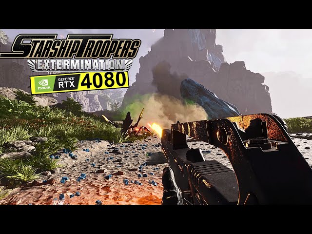 Starship Troopers: Extermination - My first deployment! PC RTX 4080 4K Ultra Gameplay-No FPS Counter
