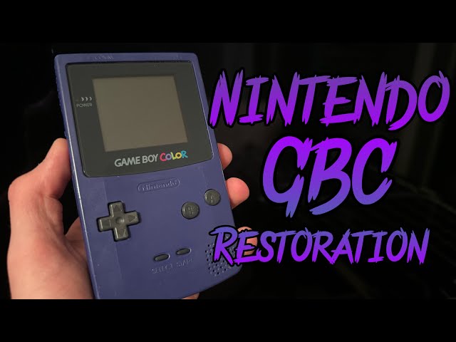 Restoring a Nintendo GameBoy Color!
