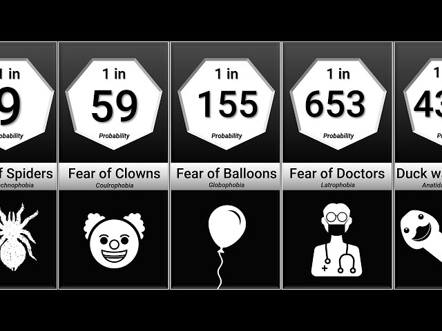 Probability Comparison: Phobias and Fears