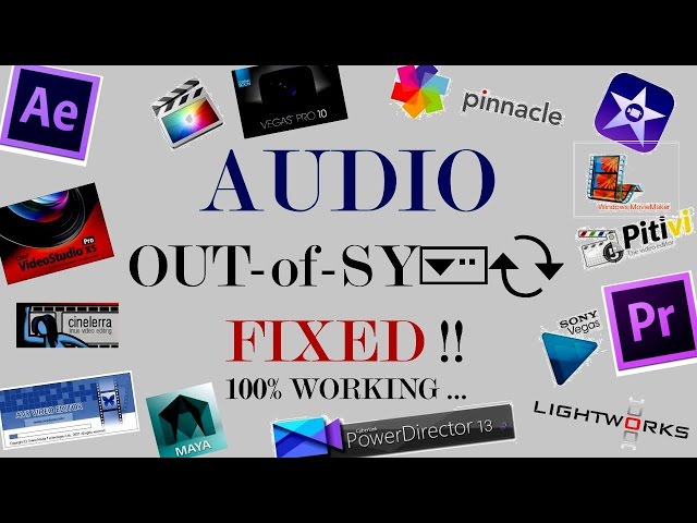 How to Quick Fix Any Audio Video Out of Sync issues Post Editing - Synchronize Audio Video Easily !!