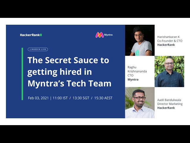 The Secret Sauce to getting hired in Myntra’s Tech Team