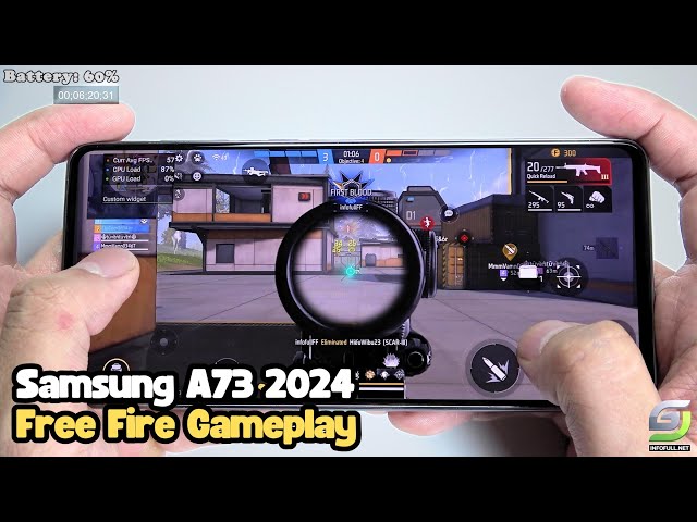 Samsung Galaxy A73 test game Free Fire Mobile Update 2024 | Snapdragon 778G