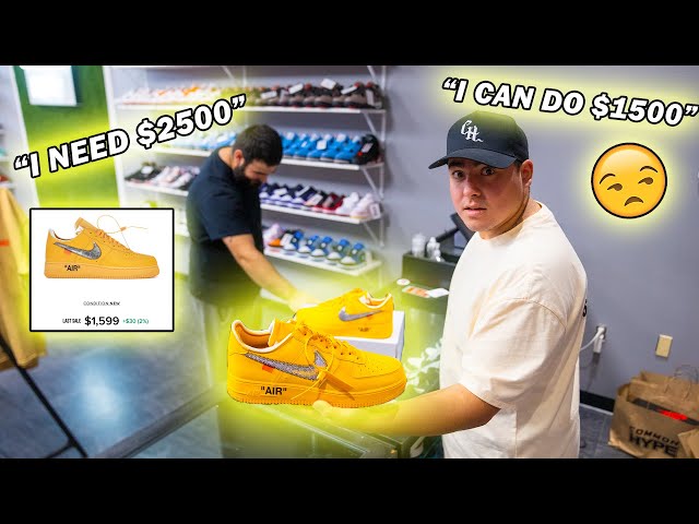 CUSTOMER WANTS $2,500 FOR THESE SNEAKERS?! *A Day in the Life of a Sneaker Store Owner*