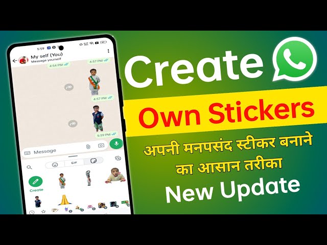 How to create stickers on whatsapp | how to make whatsapp stickers | whatsapp new update 2024