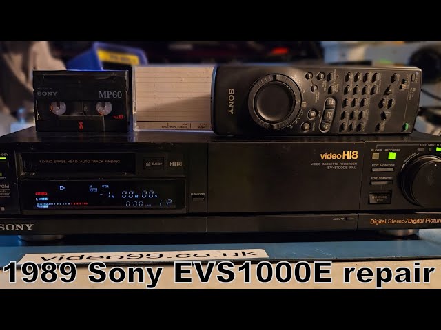 Sony EVS1000E Hi8 recorder from 1989. Can we fix it?
