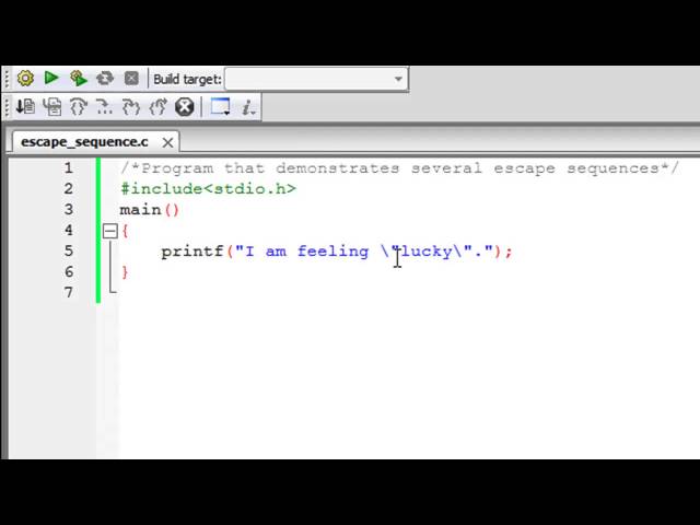 C Programming Tutorial - 25: Escape Sequences