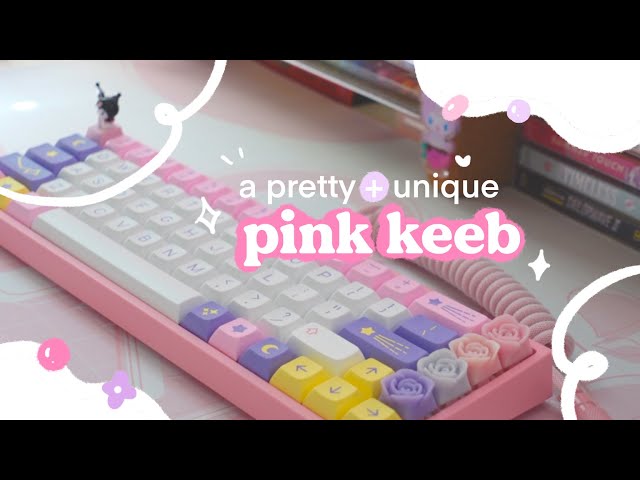 🌺 a pretty pink keyboard that everyone is sleeping on | unboxing + customizing the keydous nj68