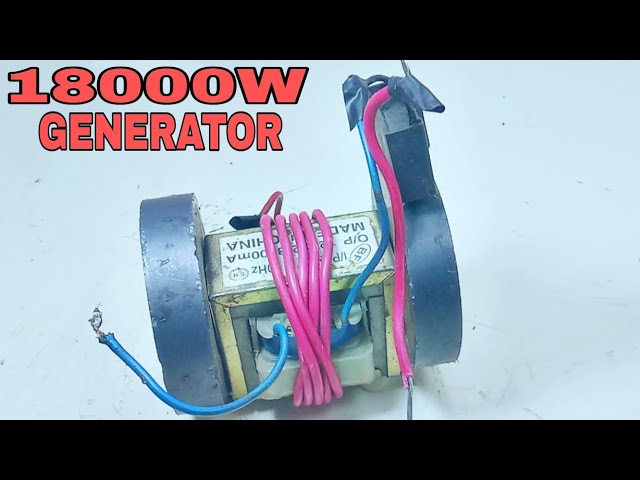 I Turn Microwave transformer into 240V 18000W Electric Generator at Home