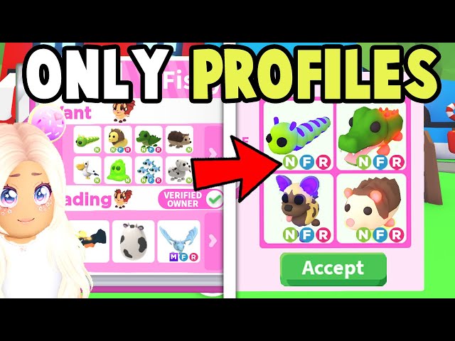 Getting Every Neon in 24 HOURS Using ONLY PROFILES Adopt Me