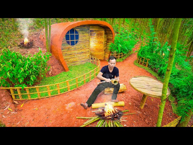 72 Hours Of Survival Alone - Building Underground House With Swimming Pool Before Heavy Rain