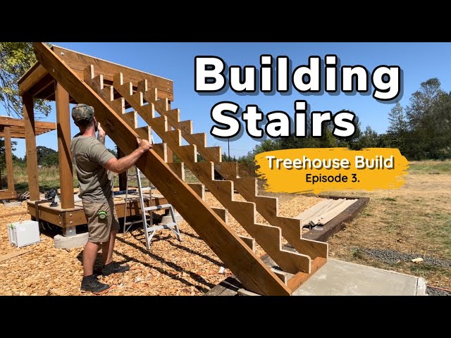 The Easiest Way to Build Stairs || Stair Stringers are Easy