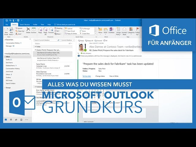 Microsoft Outlook (Grundkurs) Für Anfänger | Microsoft Office Tutorial Serie