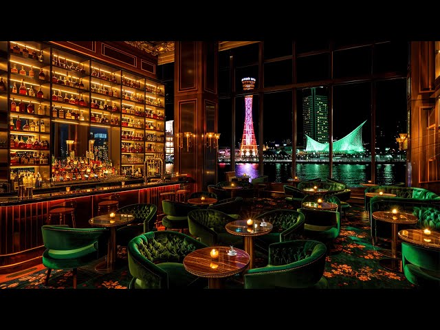 Gentle Hotel Lobby  Jazz with Romantic Bar🍸Soft Jazz Bossa Nova Music for Dates and Love Confessions