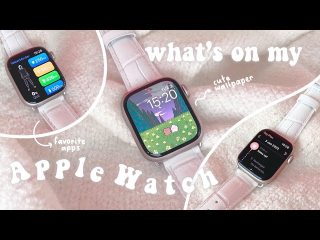 What's on my Apple Watch 8 | Aesthetic Watch Faces and my favorite must-have productivity apps 🪐