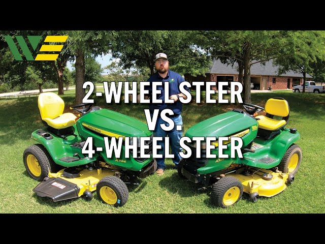 Should you buy a 2 Wheel or 4 Wheel Steer Lawn Tractor?