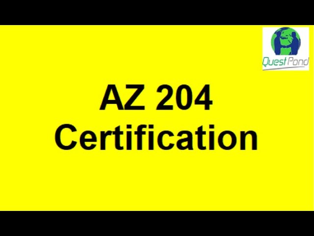 Azure 204 Certification | AZ 204 Exam | AZ 204 Exam Preparation | AZ 204 Certification Course