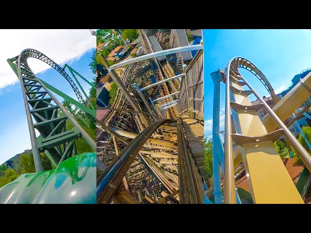 Every Roller Coaster At Liseberg Front Seat and Back Seat POVs
