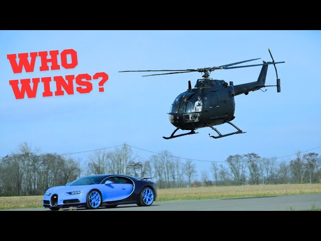 Bugatti VS Helicopter!!