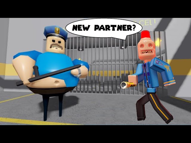 New! BARRY'S PRISON RUN! (First Person Obby!) Siren Cop got new Partner!
