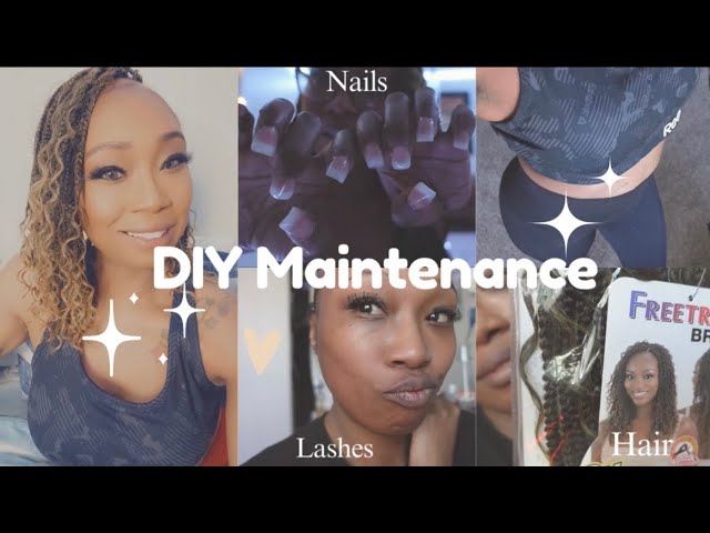 DIY Maintenance Vlog| Hair, Nails, & Lashes!!!