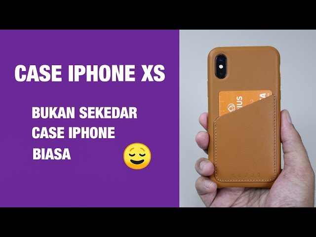 Review Case iPhone Xs / Xs Max Premium: Mujjo Leather Case — (Alternatif Case iPhone Original!) 👍