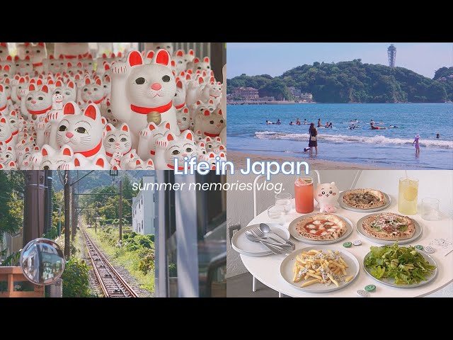 Japan vlog | summer memories ☀️Beach, shopping, Pokemon, cafe, trains | Living in Japan